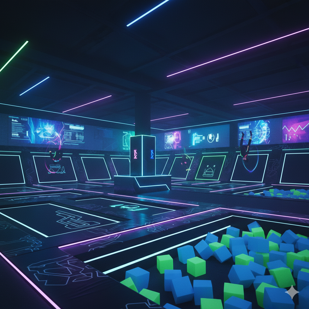 A woman in a gym outfit