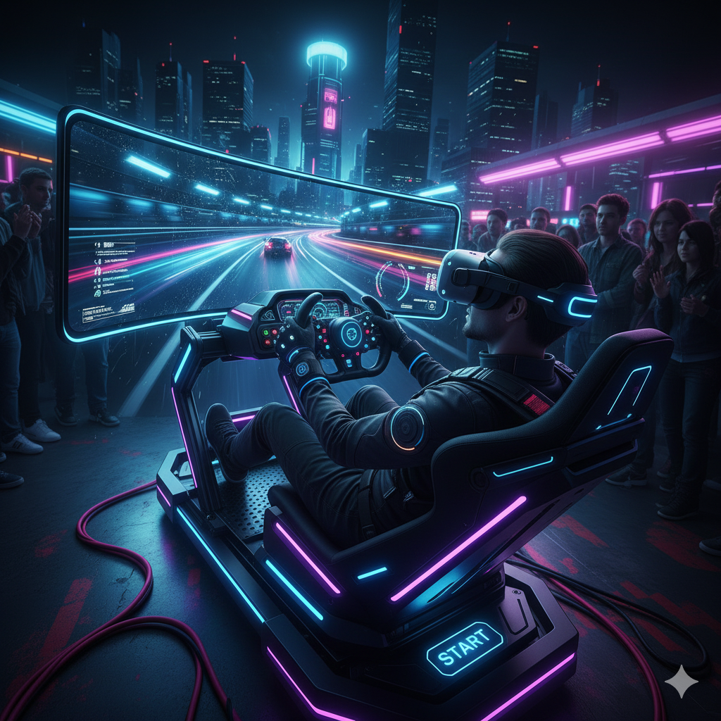 A woman standing during a sunset